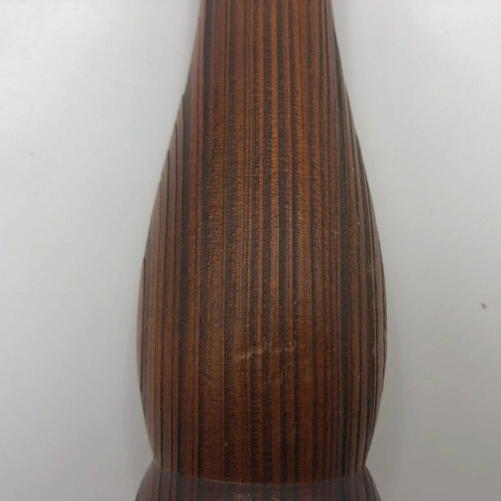 Vintage Handcrafted Cypress Wood Bud Vase gifts by GB for dry flowers